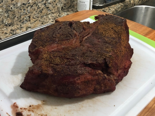 Chuck Roast cooked on the Traeger